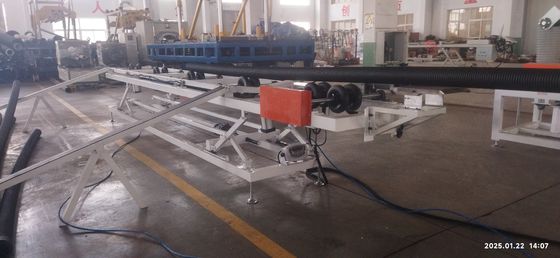 Durable Double Wall Corrugated Pipe Extrusion Line with Full Intermeshing Engagement System and Single-Screw Design for 250-1000kg/h Capacity