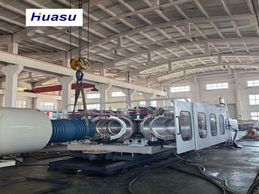 32-1600mm Pipe Diameter Double-layer Spiral Co-extrusion Corrugated Pipe Extrusion Line with Siemens PLC System