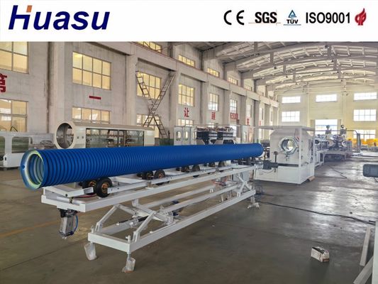 Double Wall Corrugated Pipe Extrusion Line 32-1600mm PVC PE MPP