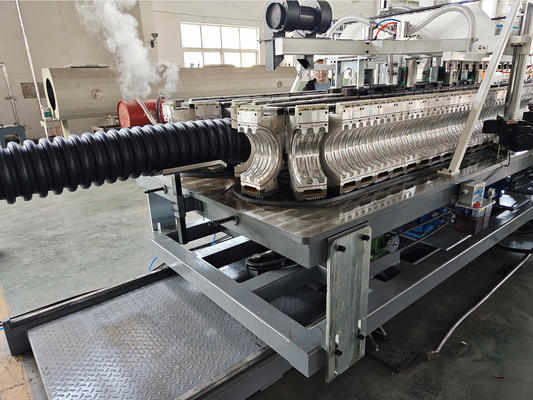 Automatic Processing Single Wall Corrugated Pipe Extrusion Line with Deep Screw Channel for High-Quality Plastic Pipe Production