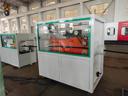 Single Wall Corrugated Pipe Extrusion Line with 110mm Max Pipe Size, Water Cooling System, and Siemens Motor for High-Speed Production