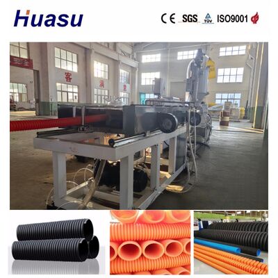 PLC Control Single Wall Corrugated Pipe Extrusion Line for 32mm-1600mm Pipe Diameter with High Productivity