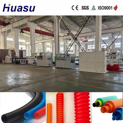 Three Layer Cable Protection Pipe Extrusion Line with Air and Water Cooling for 32mm-1600mm Pipe ID