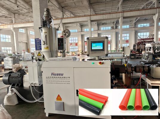 High-Accuracy Single Wall Corrugated Pipe Extrusion Line with Electric Heating and Temperature Sensor for Precision Output