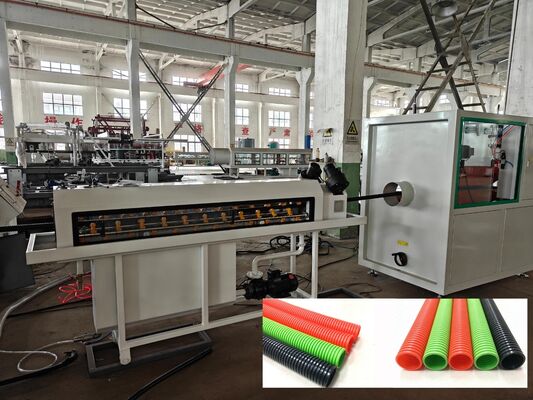 Single Wall Corrugated Pipe Extrusion Line with PLC Remote Control and High Quality Steel Water Sleeve Featuring Siemens/Schneider Main Electrics