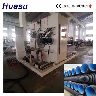 Double Wall Corrugated Pipe Extrusion Line with 32-1600mm Pipe Diameter 60-2000kg/h Capacity and Water Cooling Tank