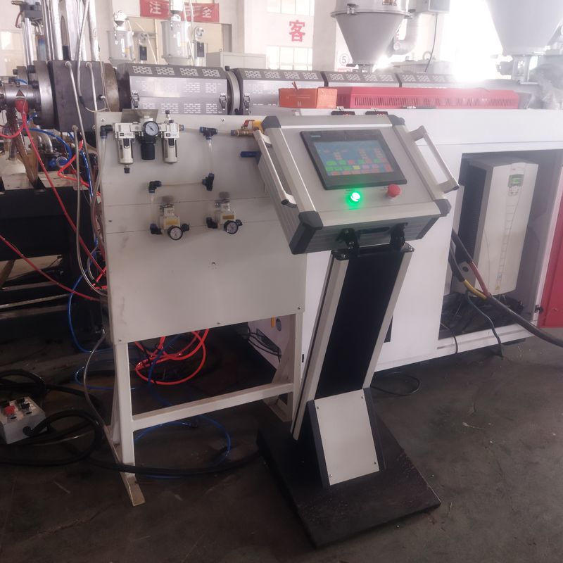 خط تولید اکستروژن لوله های دوجداره موجدار اتوماتیک و کامپیوتری با موتور زیمنس و ظرفیت 8-15 کیلوگرم در ساعت