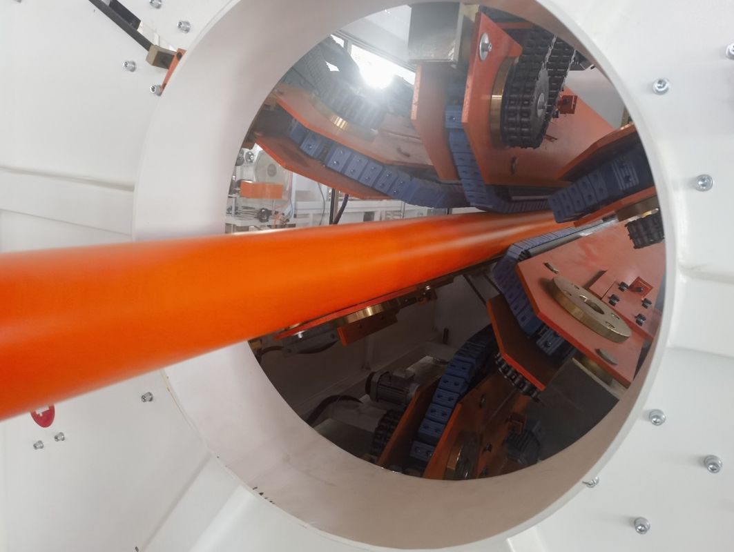 خط اکستروزون لوله HDPE با کنترل دمای Omron و یک پیچ