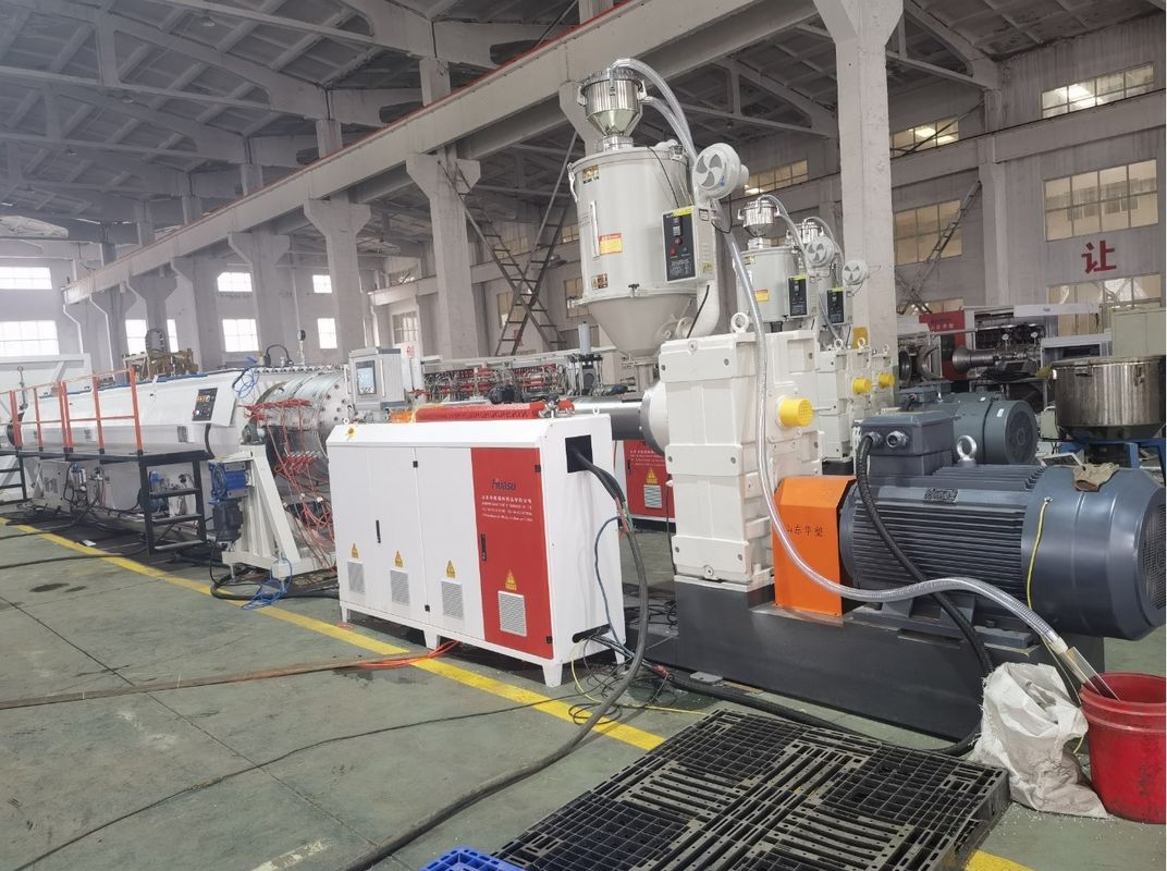 خط اکستروژن HDPE PP لوله های دیواری جامد برای اکستروژن تک پیچ لوله های پایدار و قوی