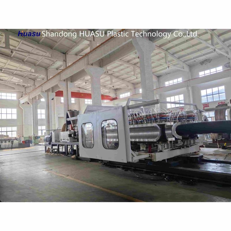 دستگاه تولید لوله خرطومی با خروجی بالا 500-2000 کیلوگرم در ساعت، قطر لوله 32-1600 میلی‌متر و فناوری PLC زیمنس