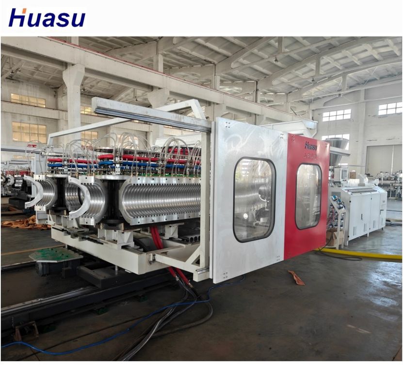 دستگاه اکستروژر دو پیچ مخروطی PVC دو طرفه لوله های لوله ای برای لوله های پلاستیکی