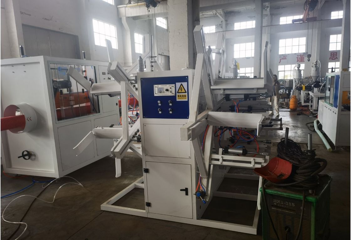 خط اکستروژن لوله موجدار دو جداره قابل تنظیم برای فاضلاب، مواد قالب ریزی 40cr