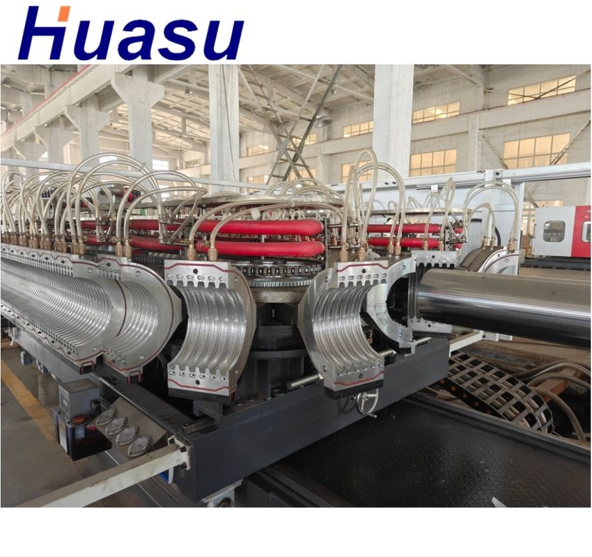 خط اکستروژن لوله موجدار دو جداره کنتاکتور زیمنس برای محدوده قطر لوله 32 میلی متر - 1600 میلی متر