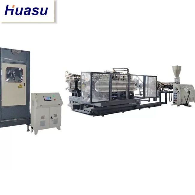 خط اکستروژن لوله DWC با قطر لوله 32-1600mm 60-2000kg / h ظرفیت و فناوری PLC زیمنس