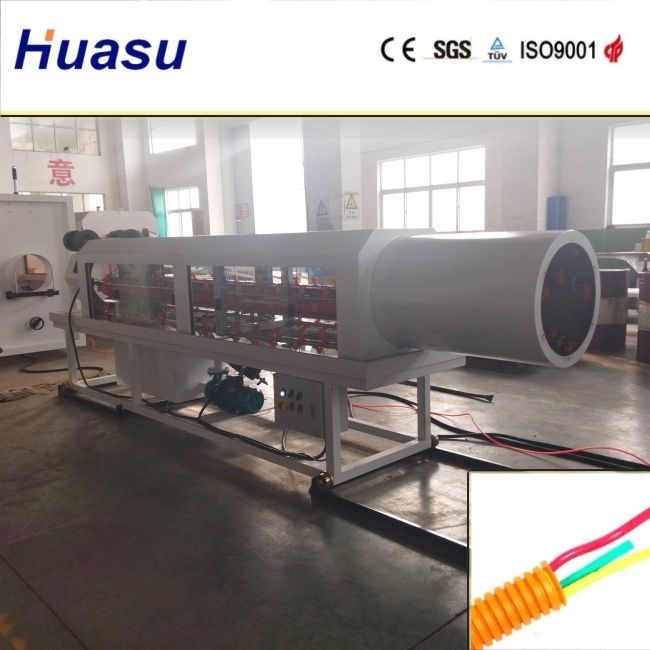 خط اکستروژن لوله DWC با قطر لوله 32-1600mm 60-2000kg / h ظرفیت و فناوری PLC زیمنس