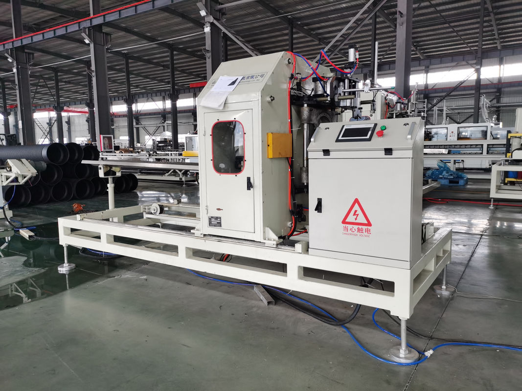 دستگاه لوله موجدار دو جداره با سرعت بالا با اکسترودر تک پیچ