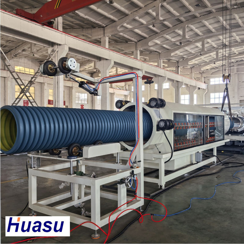 خط تولید اکستروژن لوله موجدار دو جداره برای PE PP PVC 380V ولتاژ سفارشی