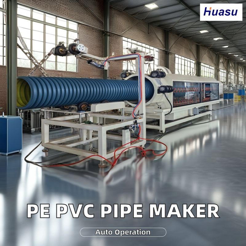 خط اکستروزون لوله های دو طرفه PVC با سرعت بالا 500-2000kg/h