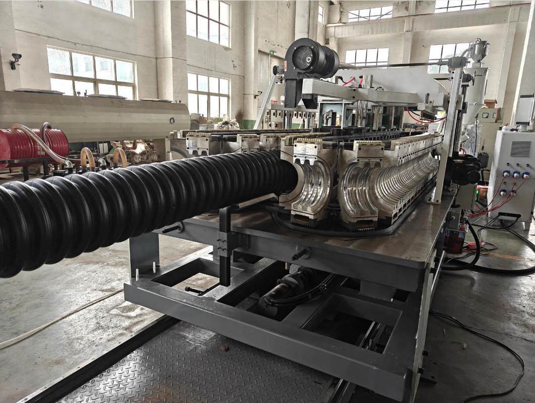 Siemens Main Motor Powered Double Wall Corrugated Pipe Extrusion Line with Deep Screw Structure and Versatile Applications