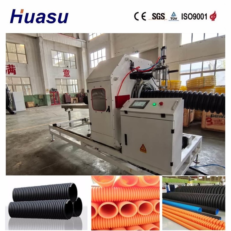خط اکستروژن خودکار لوله های لوله ای لوله ای برای PVC/PE/MPP/PA/HDPE با قطر 32mm-1600mm و 200-2000kg/h