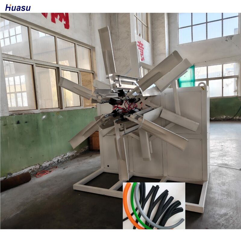 خط تولید اکستروژن لوله موجدار دو جداره با موتور AC زیمنس بیده و 48 قالب و نسبت پیچ 33:1