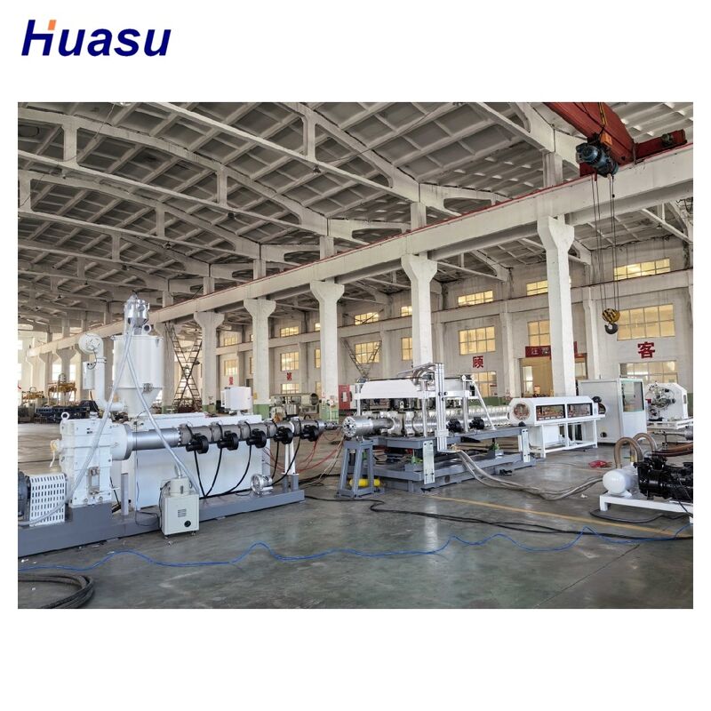 خط تولید اکستروژن لوله محافظ کابل با محدوده قطر لوله 32 میلی‌متر تا 1600 میلی‌متر، با رابط صفحه لمسی کنترل PLC و پیچ با عملیات نیتروره