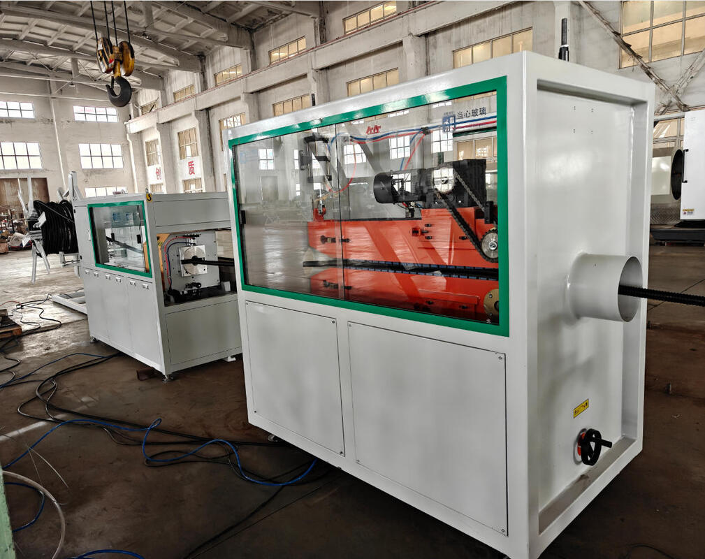 کنترل PLC خط اکستروژن لوله های لوله ای با 37kw قدرت موتور و طراحی تک پیچ