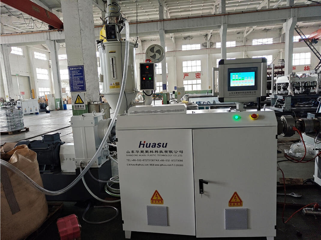 خط اکستروژن لوله موجدار تک جداره با موتور زیمنس تمام اتوماتیک با حداکثر سایز لوله 110 میلی‌متر