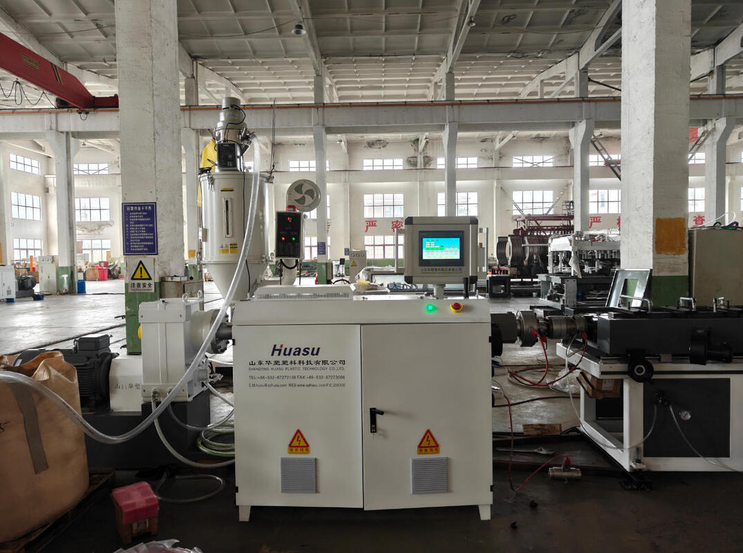 خط اکستروژن لوله های لوله ای یک دیواری کامل با 110mm Max Pipe Size برای تولید پایدار و با سرعت بالا