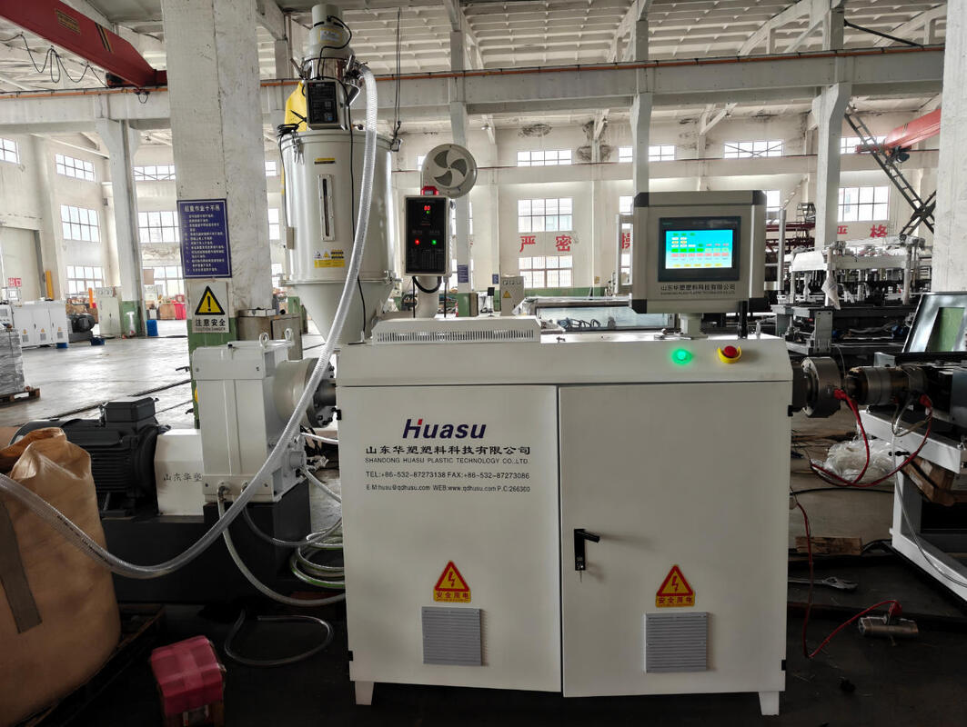 خط تولید اکستروژن لوله موجدار تک جداره تمام اتوماتیک با خروجی 40-80 کیلوگرم در ساعت و سیستم خنک کننده آبی