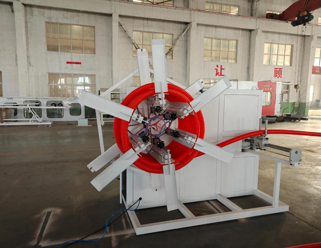 دستگاه اکستروژن لوله موجدار تک جداره با دقت بالا و اتوماتیک با نسبت LD 33 38 40 برای مصارف صنعتی