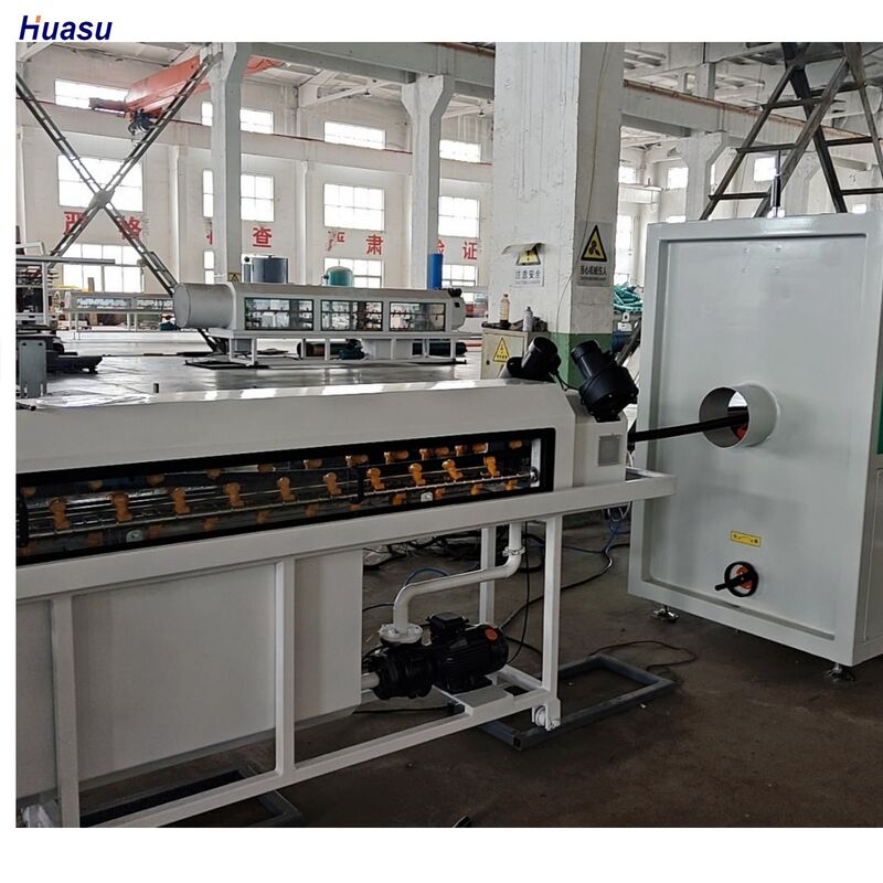 خط تولید اکستروژن لوله موجدار تک جداره خنک کننده آبی با نسبت L/D 33/38/40 و جنس سیلندر 38CrMoAlA