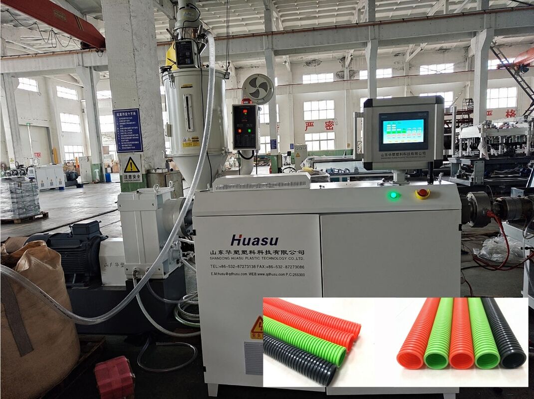 خط اکستروژن لوله ی تک دیواره ای با سنسور دما، گارانتی یک ساله، و گیربکس سخت دندان