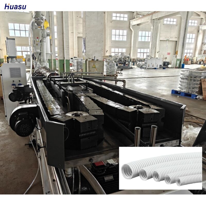 خط تولید اتوماتیک لوله های خرطومی با زمان گارانتی 1 ساله که فرآیند اکستروژن لوله و دوام طولانی مدت را ارائه می دهد