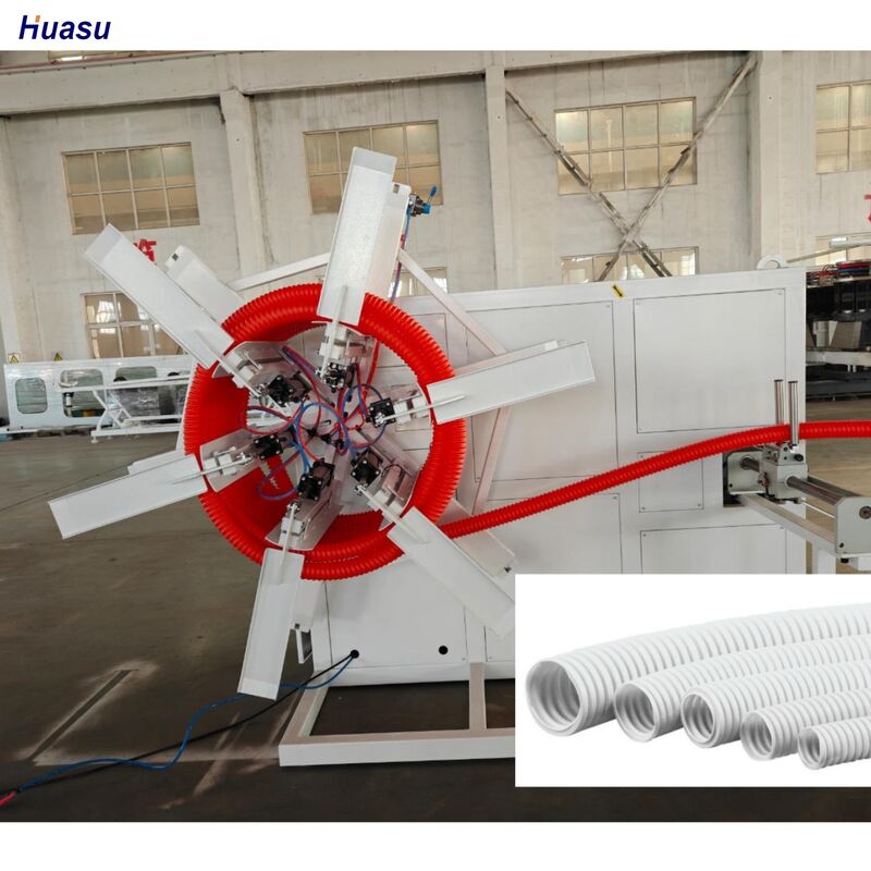 کنترل PLC خط تولید لوله های لوله ای تک دیواره ای برای مواد اولیه PP PE PVC