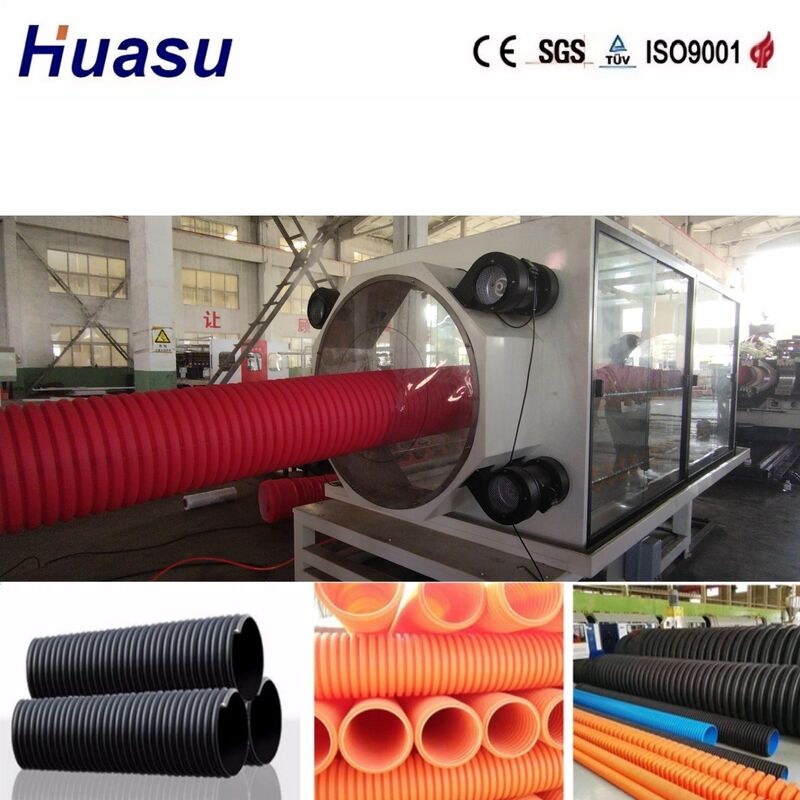 32-1600mm قطر لوله خط اکستروژن لوله دو طرفه با کنترل PLC زیمنس و ظرفیت خروجی 100-3000kg / h