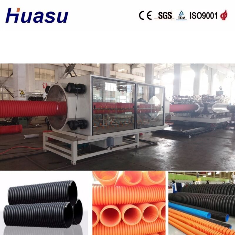 خط اکستروژن لوله دو طرفه با قطر لوله 32-1600mm و کنترل PLC زیمنس