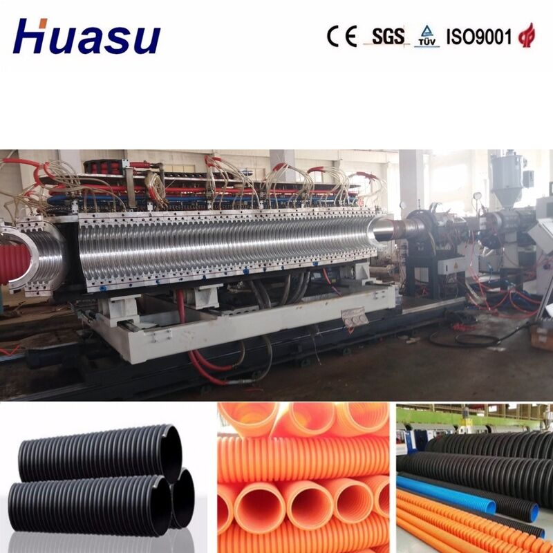 ماشین اکستروژن لوله دو طرفه با قطر لوله 32mm-1600mm، کنترل PLC و بهره وری بالا