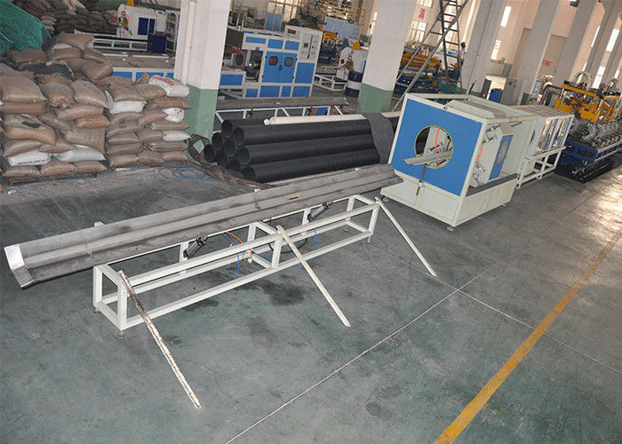 کابل پوشش خط تولید لوله های پلی اتیلن موج دار 250 میلی متر 90 کیلو وات