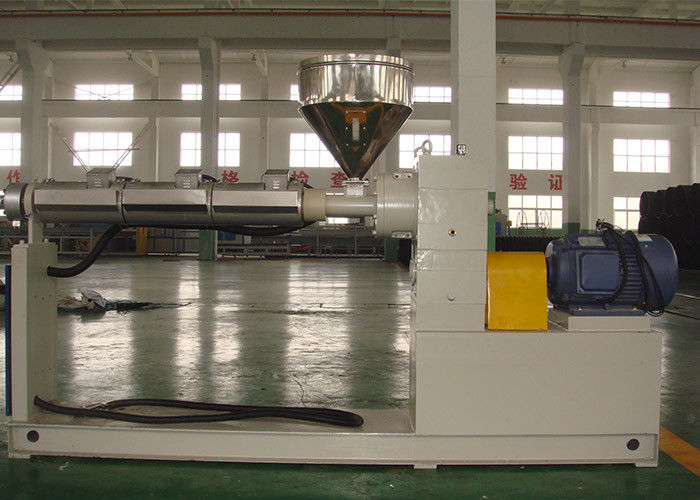 دستگاه لوله پلاستیکی خط اکستروژن لوله راه راه PVC / PE دو جداره