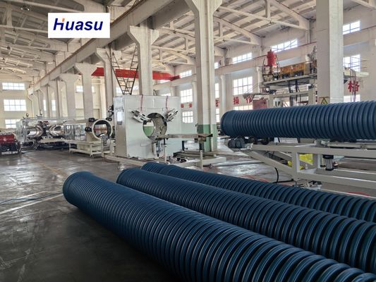 High Productivity DWC Pipe Extrusion Line with 60-2000kg/h Capacity and 32-1600mm Pipe Diameter