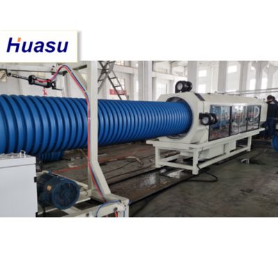 DWC Pipe Extrusion Line with 32-1600mm Cutting Diameter Featuring Siemens PLC Technology and Online Belling for PVC PE MPP PA HDPE Corrugated Pipes