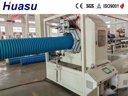 Siemens HDPE Pipe Extrusion Line 500-2000Kg/h for Double Wall Corrugated Pipe