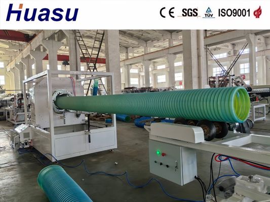 Dual Wall Corrugated PVC Pipe Extrusion Line with PLC Control