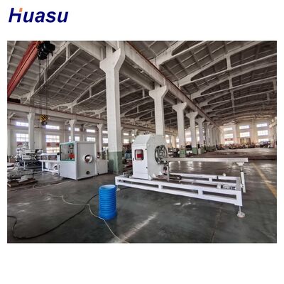 Air and Water Cooling HDPE Pipe Extrusion Line with Siemens Beide Main Motor for 100-2000kg/h Plastic Pipe Production
