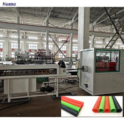 Single Wall Corrugated Pipe Extrusion Line with PLC Control High Quality Steel Water Sleeve and Siemens/Schneider Main Electrics