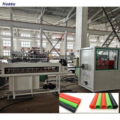 Single Wall Corrugated Pipe Extrusion Line with Siemens Schneider Main Electrics, 38CrMoAlA Barrel Material, and PLC Remote Control