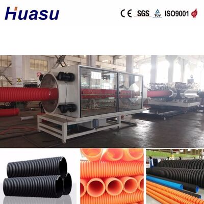 High Productivity Double Wall Corrugated Pipe Extrusion Line with 32-1600mm Pipe Diameter and Siemens PLC Control