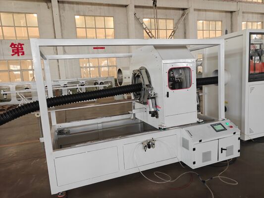 Computerized HDPE double wall corrugated pipe extrusion line for PP PE plastic processed pipes providing extrusion and performance